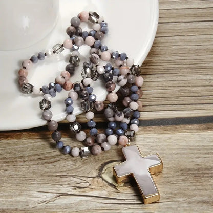 Bohemian Cross Necklace