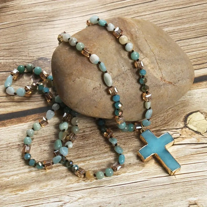 Bohemian Cross Necklace