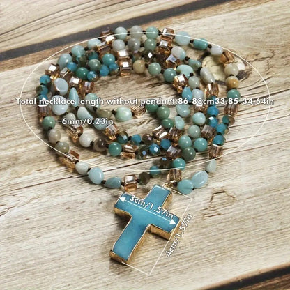 Bohemian Cross Necklace