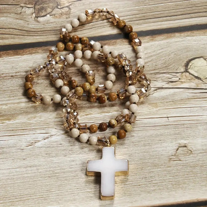 Bohemian Cross Necklace