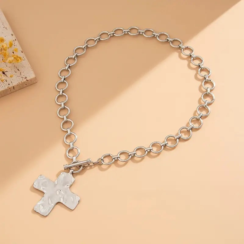 Veritas Cross Necklace