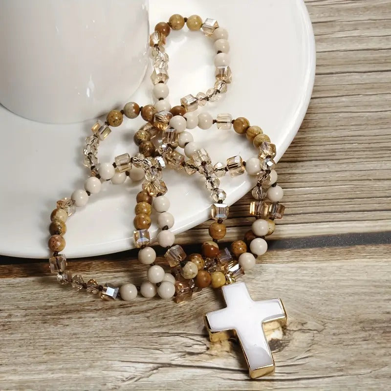 Bohemian Cross Necklace