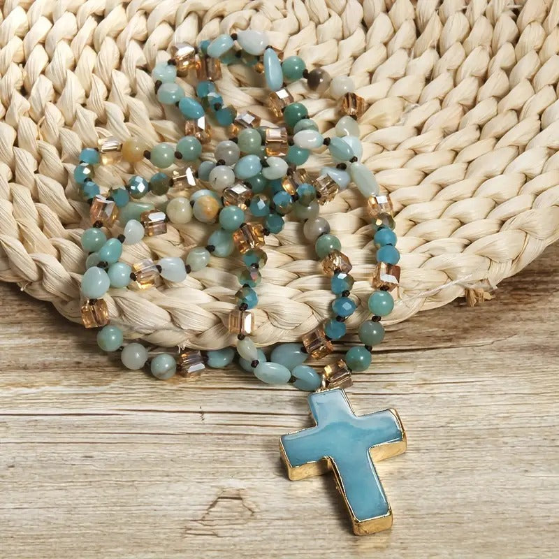 Bohemian Cross Necklace