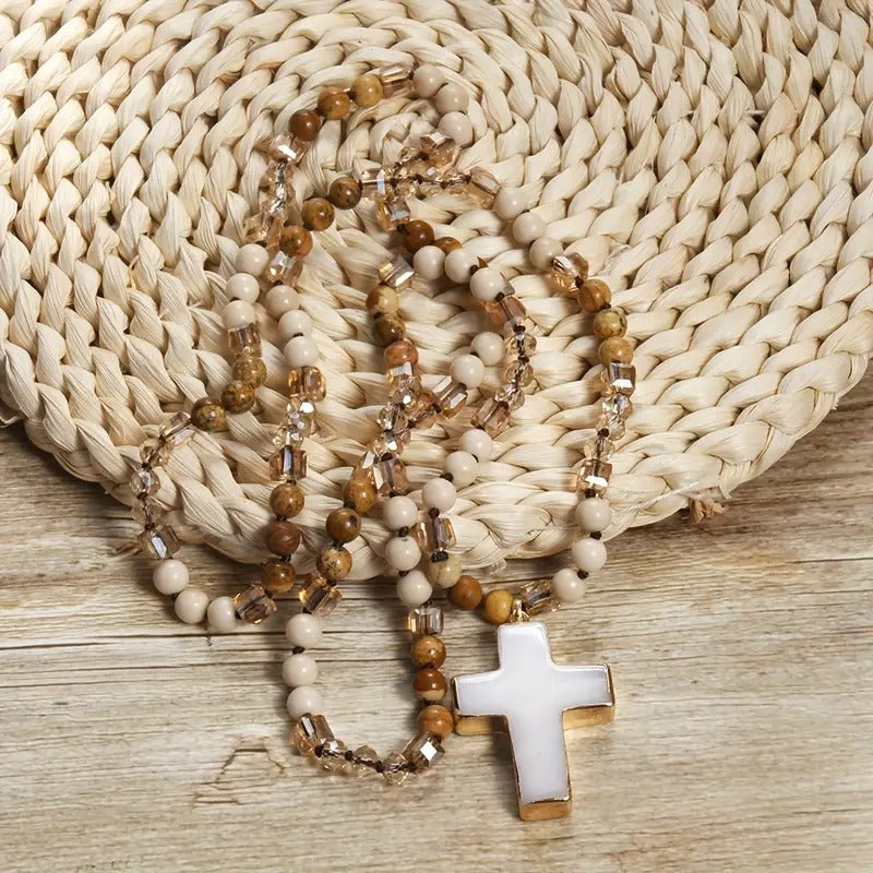 Bohemian Cross Necklace