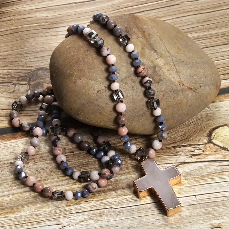 Bohemian Cross Necklace