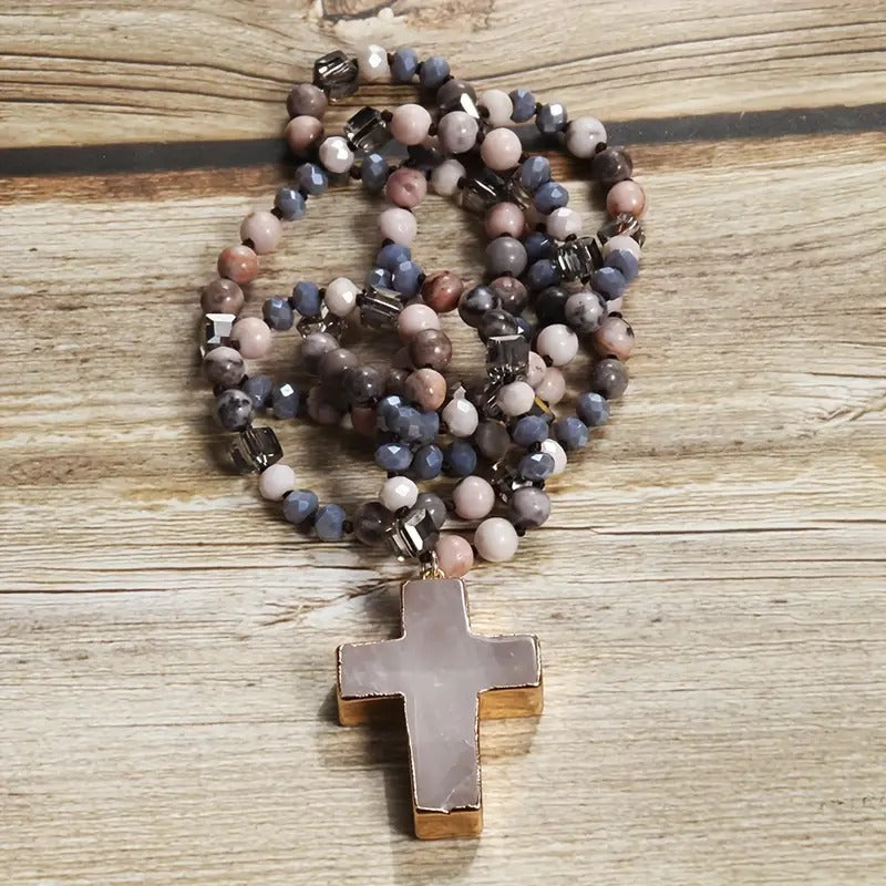 Bohemian Cross Necklace